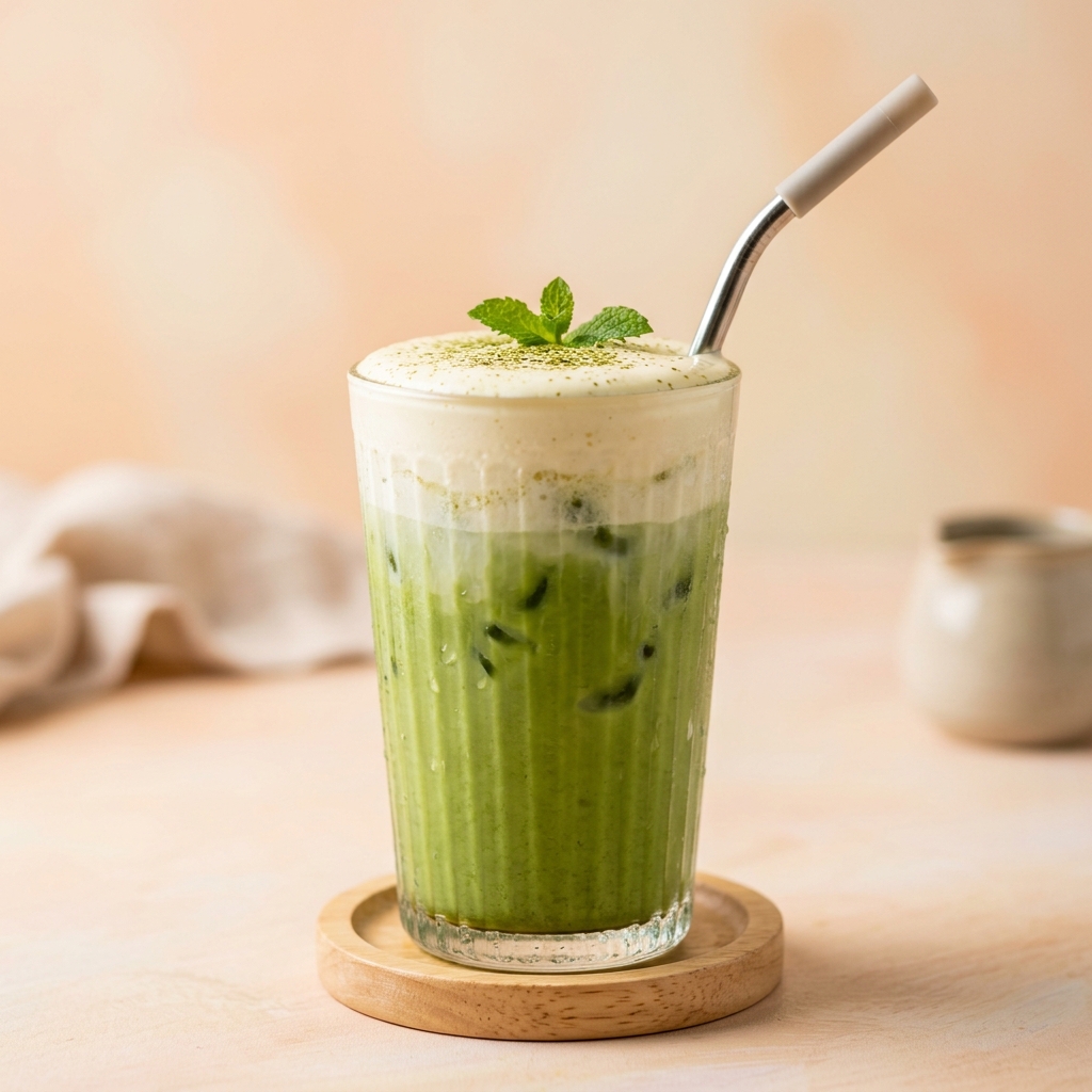 Matcha Green Tea with Cheese