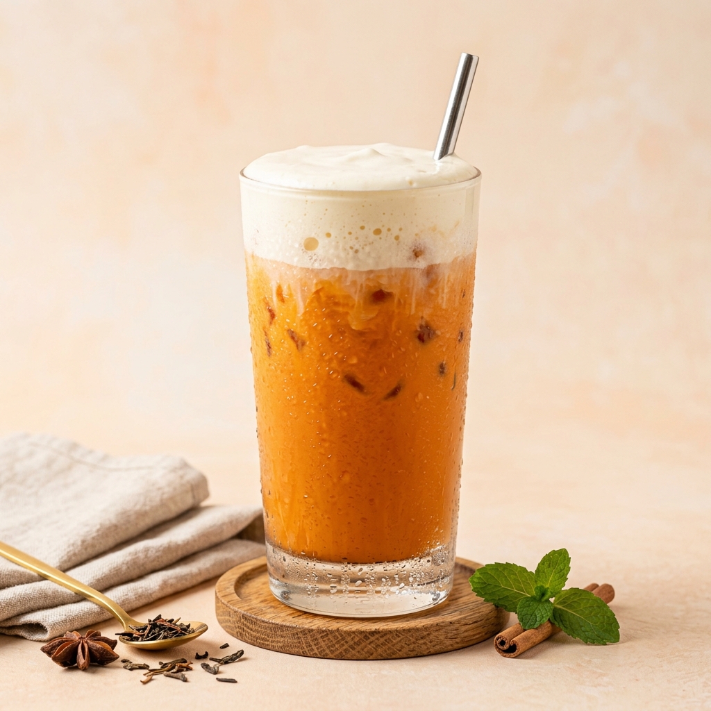 Signature Thai Tea with Cheese